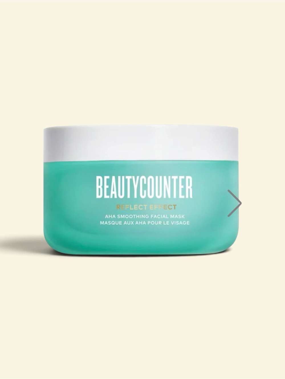 beautycounter Teal AHA Smoothing Facial Mask